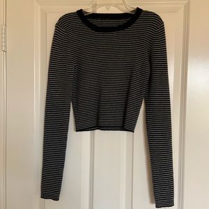 Striped long-sleeve sweater
